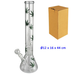 2T. 44 cm. Bong de cristal