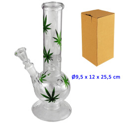 2T. 25,5 cm. Bong de cristal