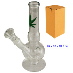 2T. 18,5 cm. Bong de cristal