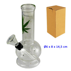 2T. 14,5 cm. Bong de cristal