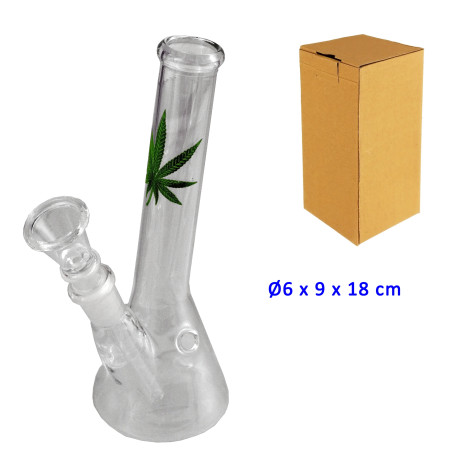 2T. 18 cm. Bong de cristal