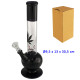2T. 30,5 cm. Bong de cristal negro