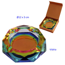 1T. Cenicero de mesa cristal