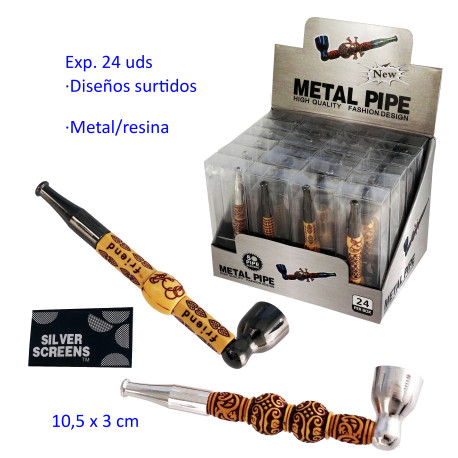 1T. Expositor con 24 pipas metal