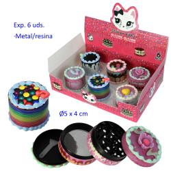 1 T. Ø5 cm. Expositor con 6 grinder metálicos 4 partes