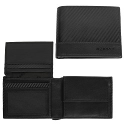 3T. Cartera monedero «Zippo» Carbon