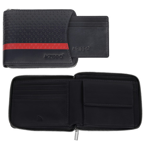 3T. Cartera con tarjetero  «Zippo» Navy blue