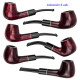 3T. Colección 6 Cachimbas madera «Jean Claude»