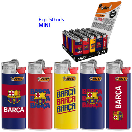 4T. Expositor con 50 encendedores «BIC» Mini «FCB» Serie A