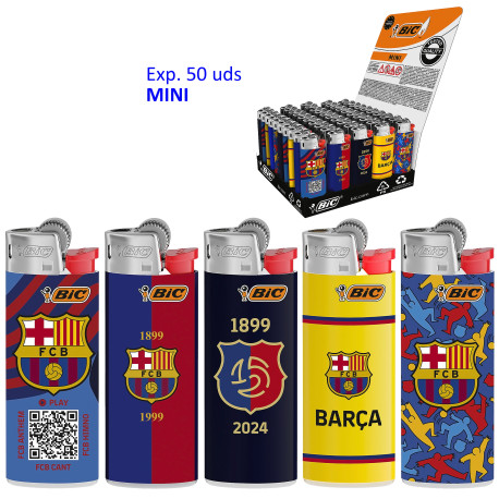 4T. Expositor con 50 encendedores «BIC» Mini «FCB» Serie B