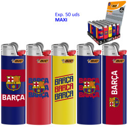 4T. Expositor con 50 encendedores «BIC» Maxi «FCB» Serie A