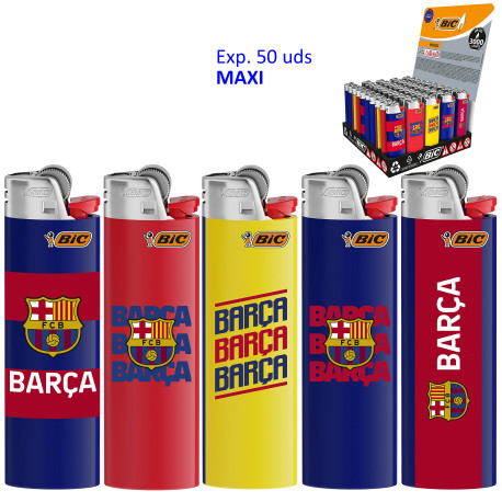 4T. Expositor con 50 encendedores «BIC» Maxi «FCB» Serie A