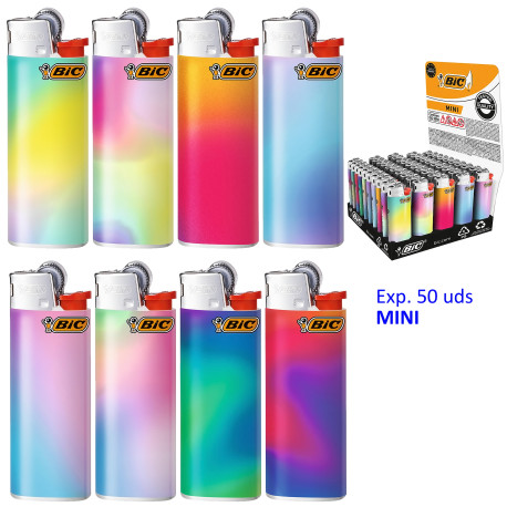 4T. Expositor con 50 encendedores «BIC» Mini «Gradient»