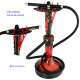 5T. 54 cm Shisha roja/negra de aluminio con base de cristal