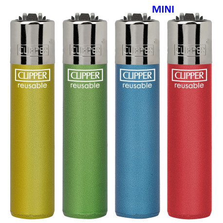 4T. Mini «Clipper» Exp. 48 encendedores «CRYSTAL FLUO»
