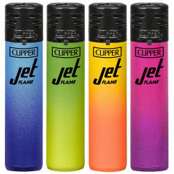 4T. Clipper «METALLIC GRADIENT 4» Expositor con 48 encendedores