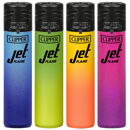 4T. Clipper «METALLIC GRADIENT 4» Expositor con 48 encendedores