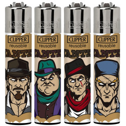 4T. Clipper «COWBOY LIFE 3» Exp. 48 encendedores