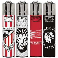 4T. Clipper «ATHLETIC DE BILBAO» Expositor con 48 encendedores