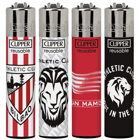 4T. Clipper «ATHLETIC DE BILBAO» Expositor con 48 encendedores