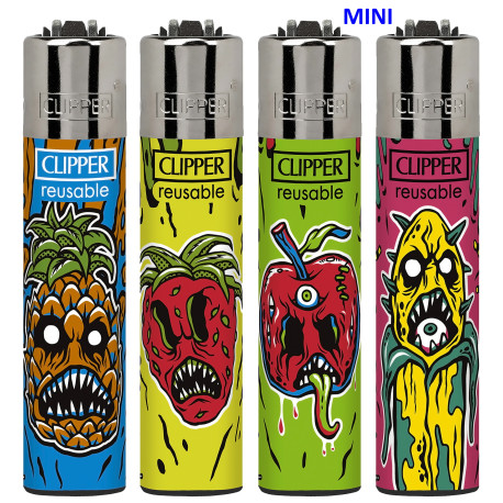 4T. Mini «Clipper» «DIABOLIC FRUIT» Exp. 48 encendedores