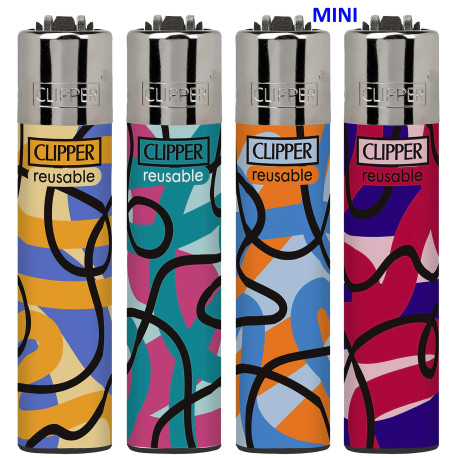4T. Mini «Clipper» «SILOUETTES 1» Exp. 48 encendedores