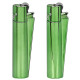 4T. «Clipper» «MINT DELIGHT» Exp. 12 encendedores con estuche de metal