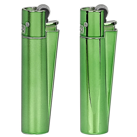 4T. «Clipper» «MINT DELIGHT» Exp. 12 encendedores con estuche de metal