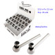 1T. Expositor con 24 pipas de cristal/metal