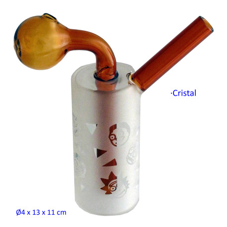 1T. 13 cm. Bong de cristal