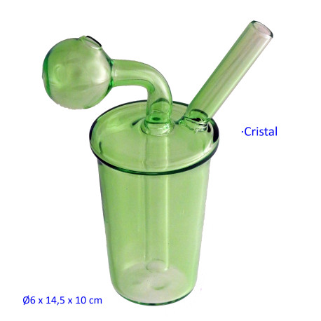 1T. 14,5 cm. Bong de cristal