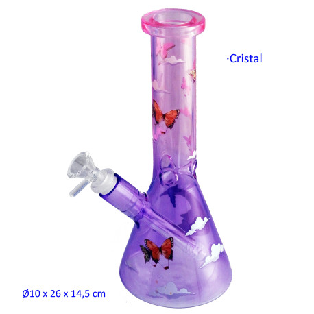 1T. 26 cm. Bong de cristal
