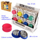 1T. Ø 5 cm. Expositor con 24 Grinders 2 partes