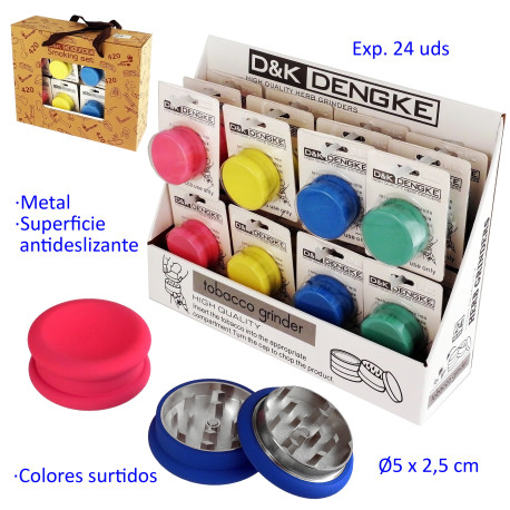 1T. Ø 5 cm. Expositor con 24 Grinders 2 partes