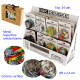 1T. Ø 5 cm. Expositor con 24 Grinders 2 partes