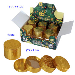 1T. Ø 5 cm. Expositor con 12 Grinders 4 partes