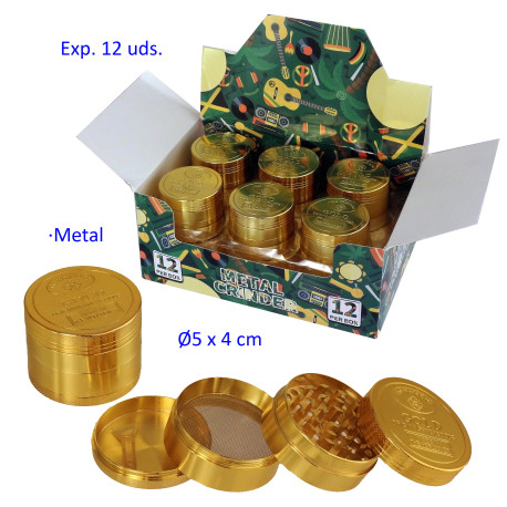 1T. Ø 5 cm. Expositor con 12 Grinders 4 partes