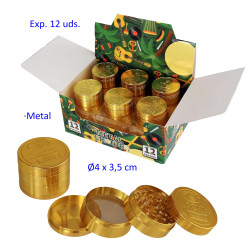 1T. Ø 5 cm. Expositor con 12 Grinders 4 partes