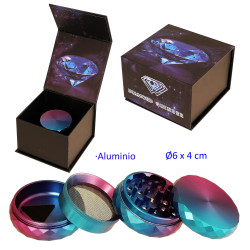 1T. Ø6 cm. Grinder de aluminio 4 partes