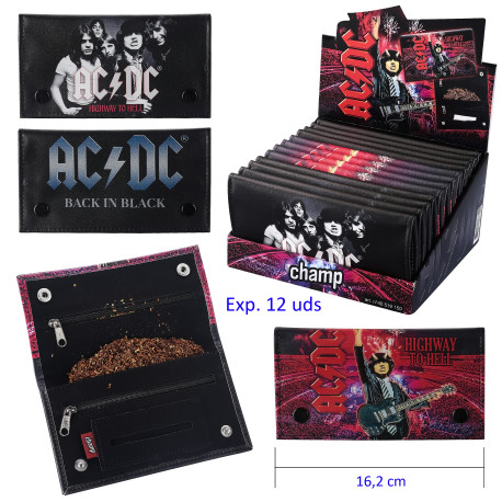 3T. Expositor con 12 bolsas para picadura de tabaco «AC/DC»