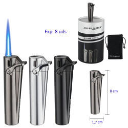 3T. Expositor con 8 encendedores turbo jet «Silver Match» Cardiff