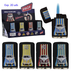 3T. Expositor con 20 encendedores jetflame «VW»