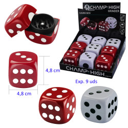 3T. Expositor con 9 Grinders «CHAMP» casino dice