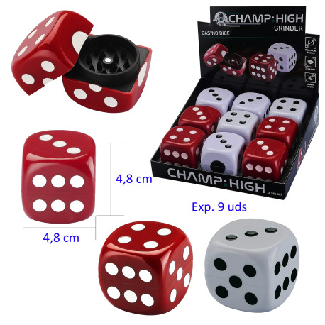 3T. Expositor con 9 Grinders «CHAMP» casino dice
