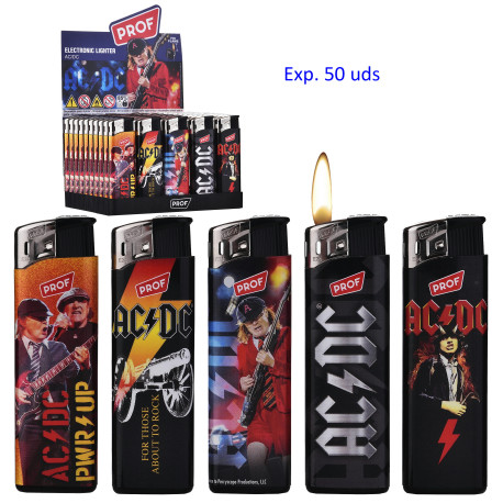 3T. Expositor con 50 encendedores piezo «Prof» AC/DC