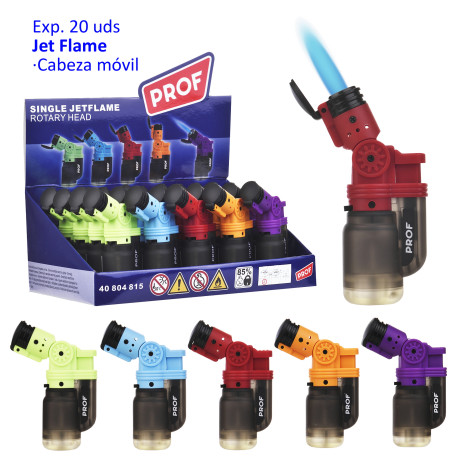 3T. Expositor con 20 encendedores jetflame «Prof» rotary head