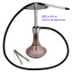 5T. 44 cm Shisha de aluminio con base de cristal
