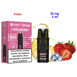 4T. Strawberry 20 mg. «BALMY ÉLITE PRO» Pod recarga
