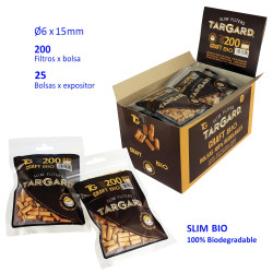 5T. 200 filtros «Slim BIO CRAFT 6 mm.» TarGard Exp. con 25 bolsas