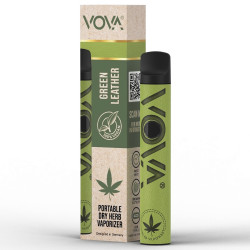 4T. Vaporizador «VOVA Volks» para hierbas en cuero verde
